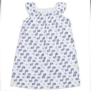 ROLLER RABBIT Marina Dress Moby Blue Whale 2 years